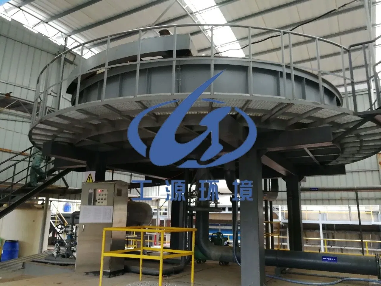 Wasseraufbereitungsausrüstung, kreisförmige flache Flotation mit gelöster Luft zur Entfernung von Algen